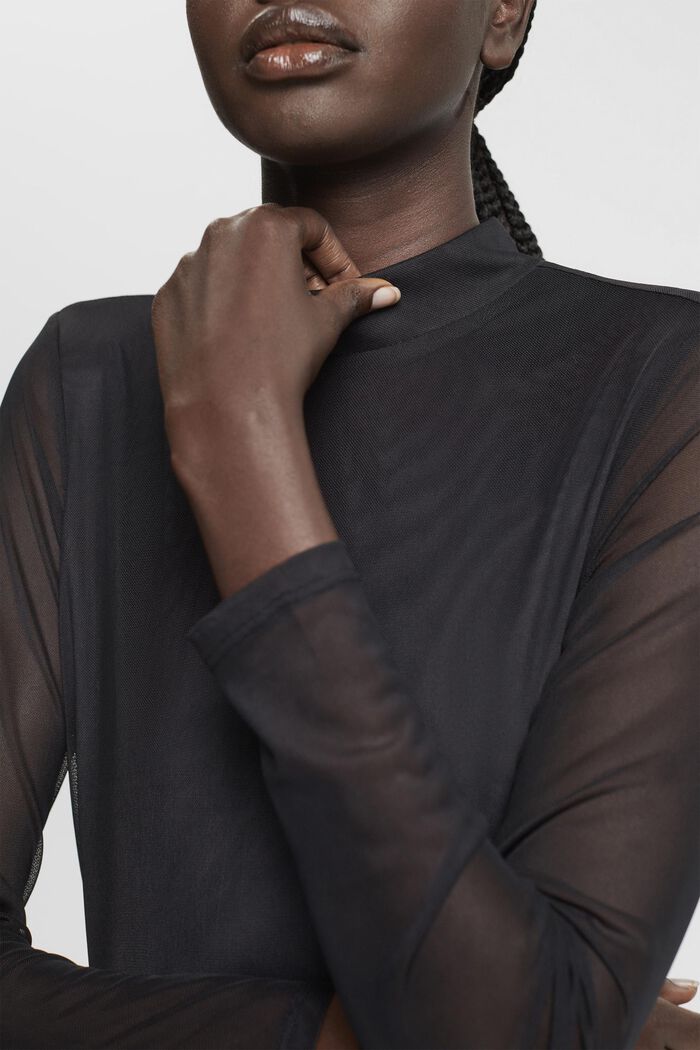 Midikleid aus Mesh-Strick