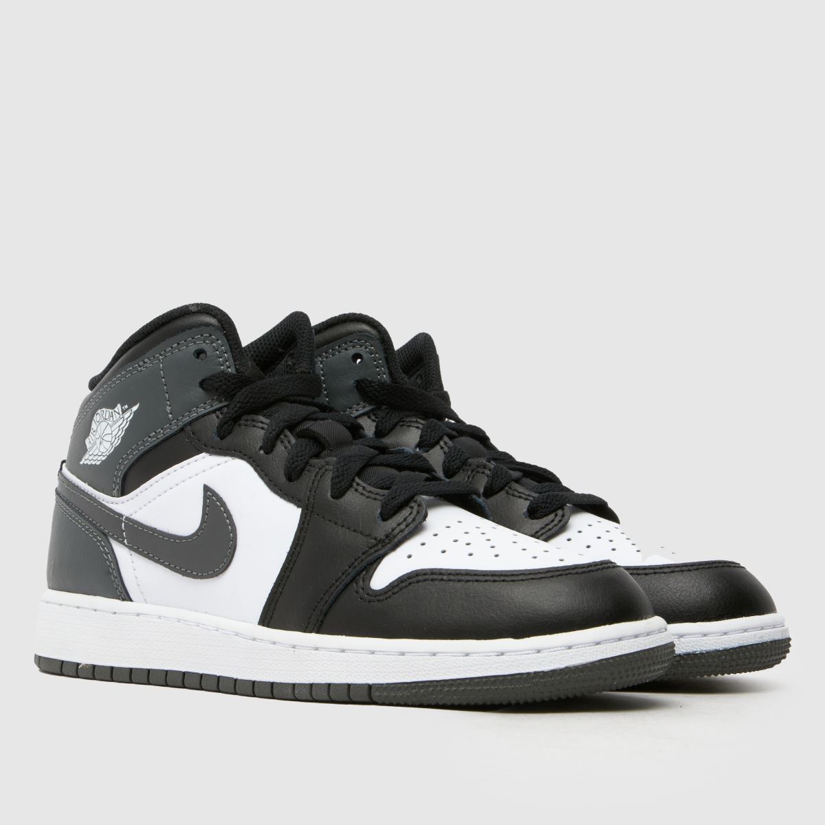 Nike Jordan grå multifärgade Air Jordan 1 Mid Pojkar Barns Sneakers