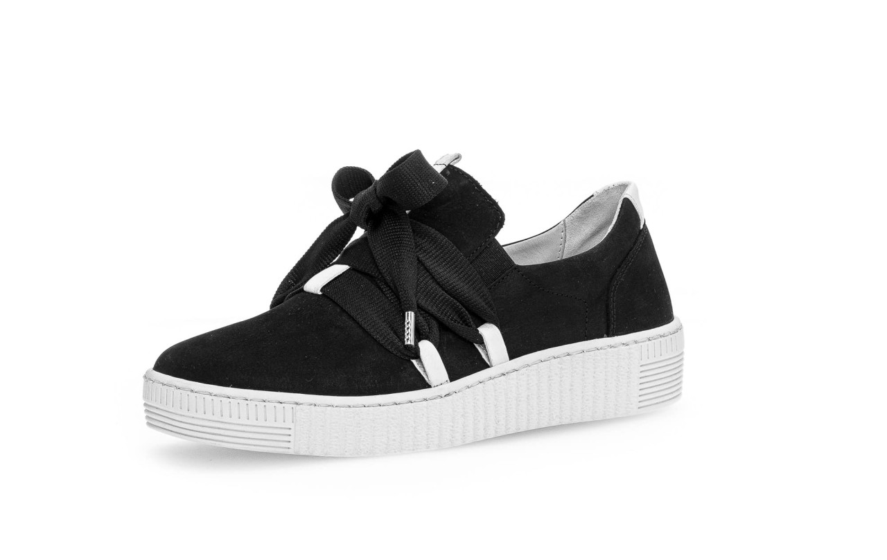 GABOR Freizeit Schnürer schwarz Gabor Fashion Sneaker low 43.333.17 schw