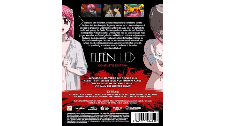 Elfen Lied - Die komplette Serie  [2 BRs]