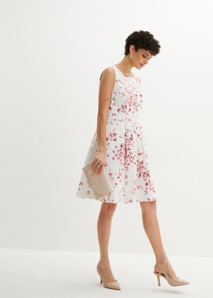 Kleid mit Schmetterlingsdruck
