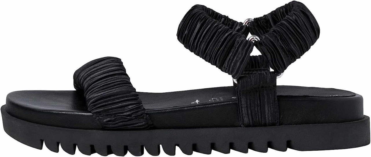 TAMARIS Pantoletten schwarz Komfort-Pantolette, Schwarz