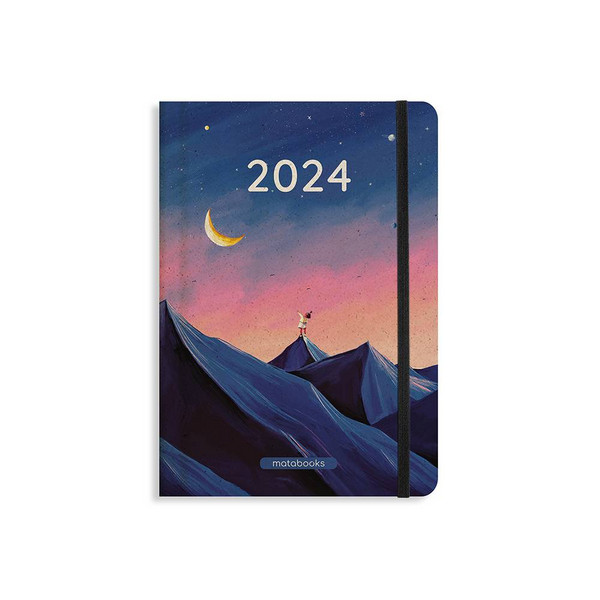 MATABOOKS - KALENDER SAMAYA 2024 FARBE: PURPLE (DE/EN) - Kalender