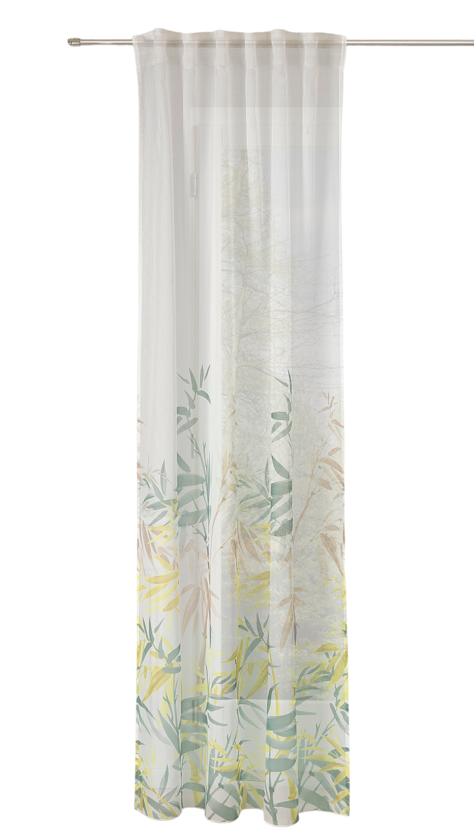 Neutex Schal Smilla Weiß-Senf-Grün 145 x 245 cm
