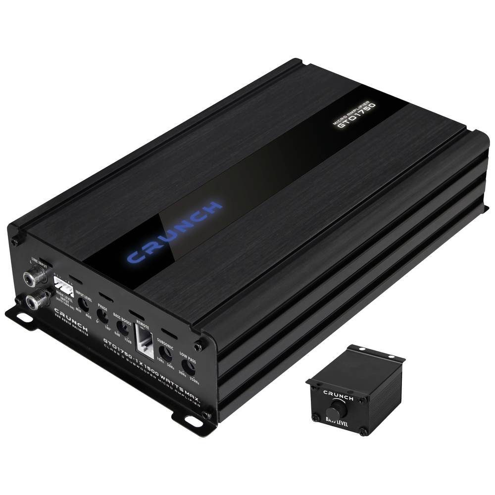 Crunch GTO Monoblock GTO-1750 Auto-Subwoofer (Lautstärke-/Bass-/Höhen-Regelung)