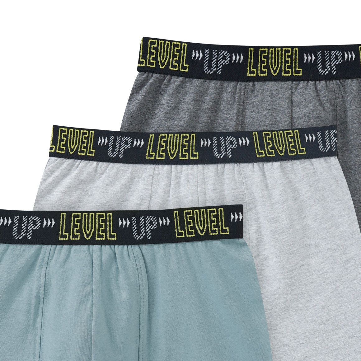 3 Jungen Boxer in verschiedenen Farben