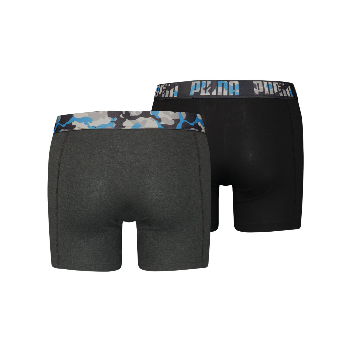 PUMA Multi Logo Boxer 2er Pack Schwarz Blau F002
