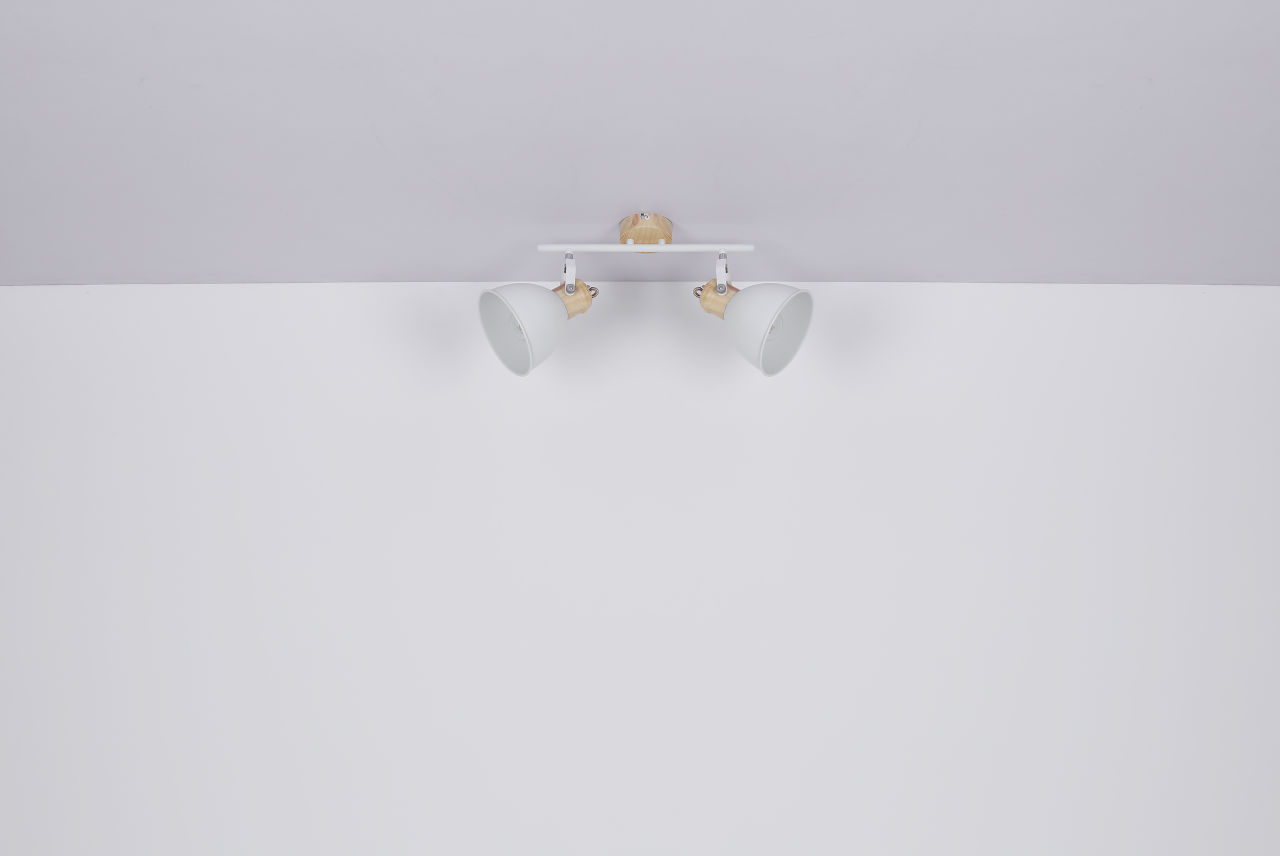 Globo Lighting - WIHO - Strahler Metall weiß, 2x E27