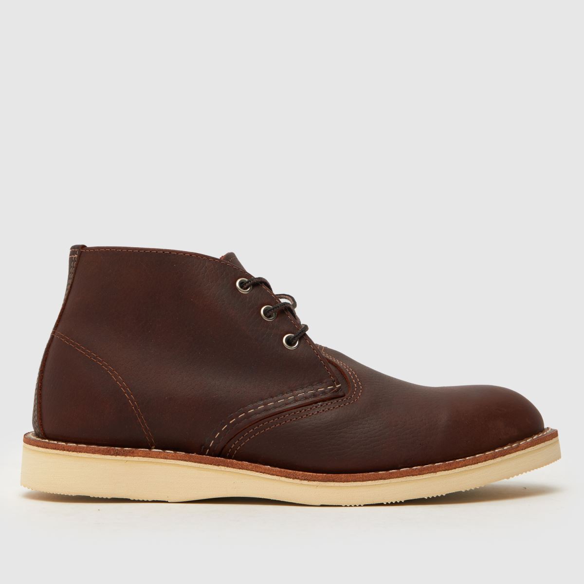 Red Wing 3141 arbetschukka-stövlar i vinröd