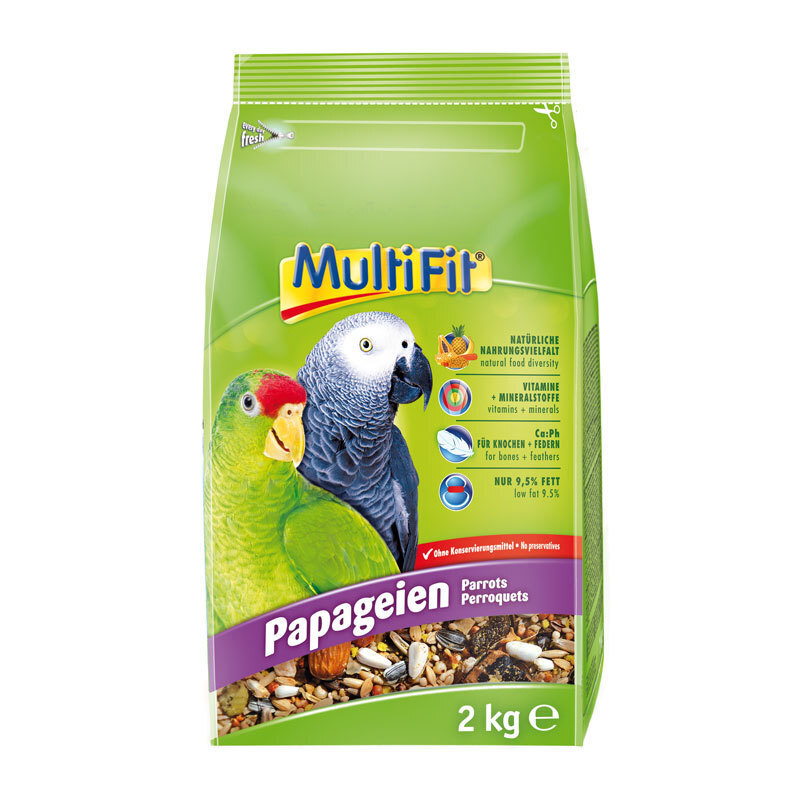 MultiFit Hauptfutter MultiFit Vollnahrung für Papageien 2kg
