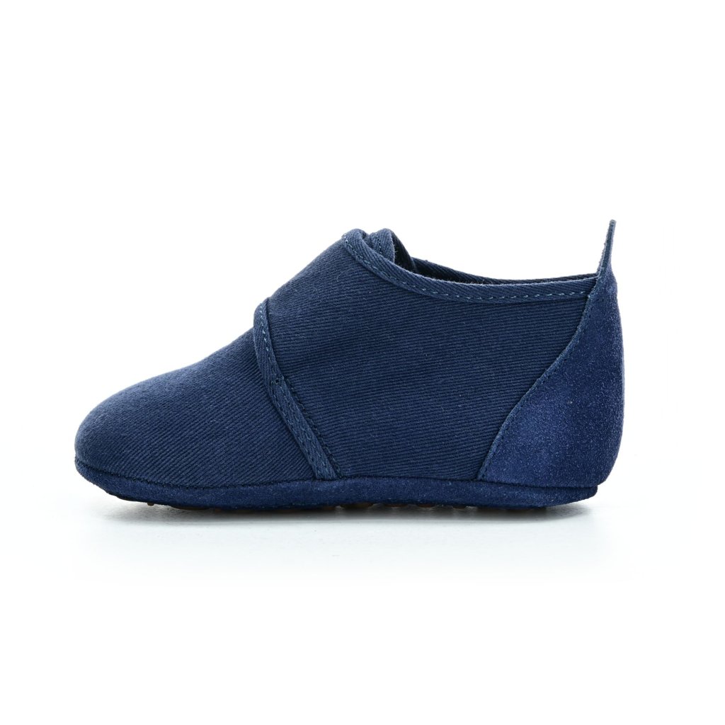 Bisgaard Baby Cotton Dark Blue Barfußschuhe