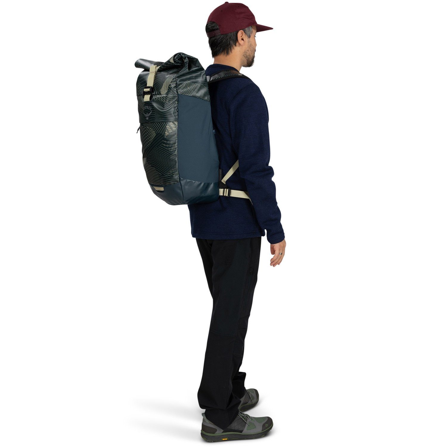 Osprey Freizeitrucksack OSPREY Rucksack Transporter Roll Top Venturi Blue (Stück, Stück), Rucksack