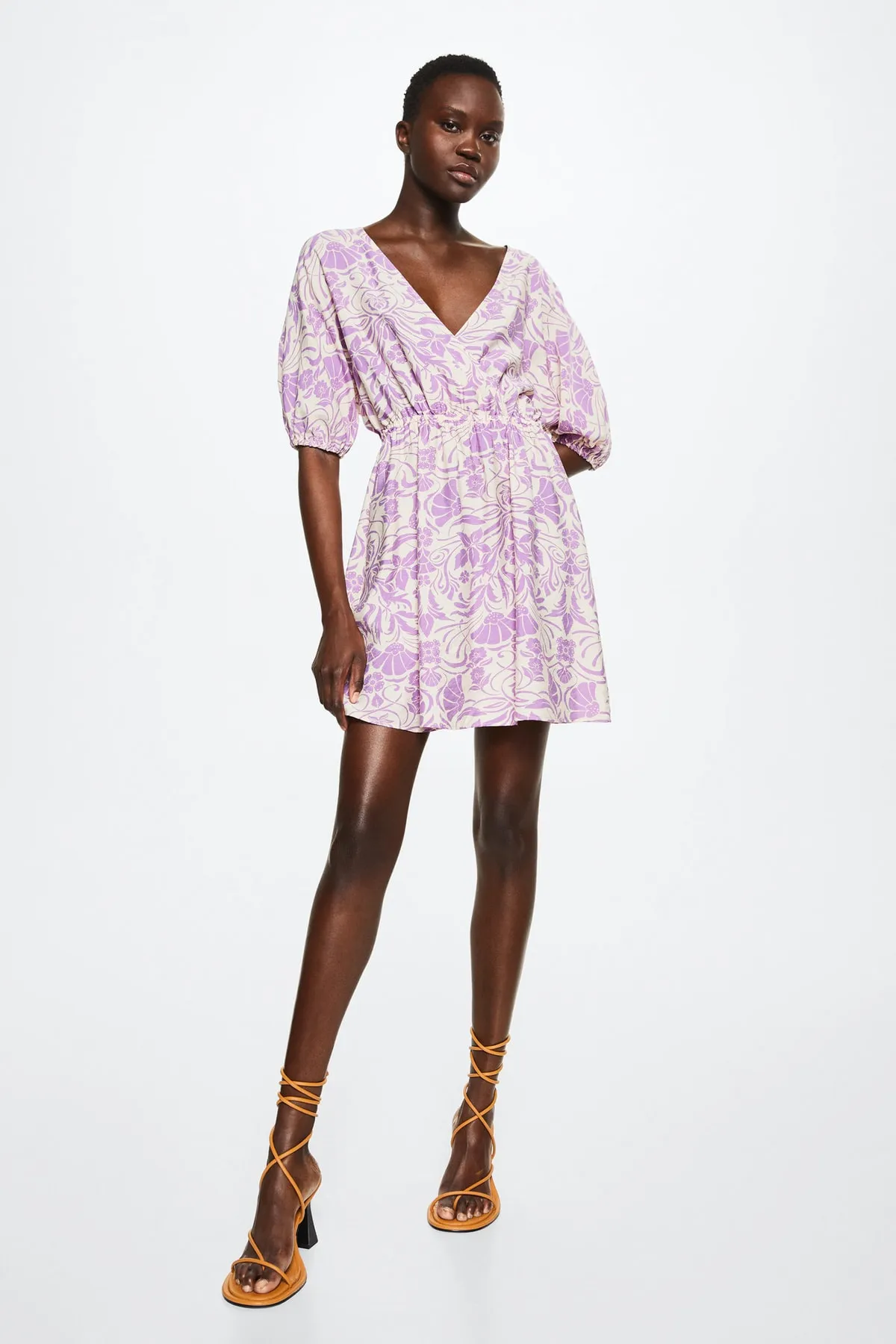 MANGO  Lila Damenkleid 37072881