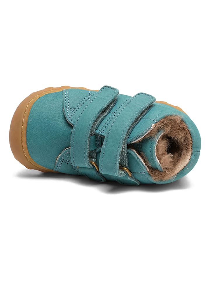 bisgaard Leder-Lauflernschuhe in Türkis günstig kaufen