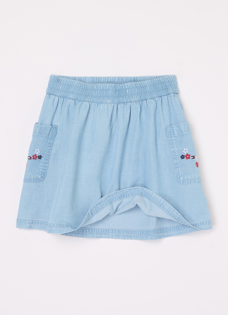 Tommy Hilfiger chambray skirt with embroidery