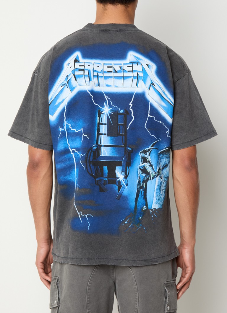 Tricou Metallica cu imprimeu Ride the Lightning, din amestec de bumbac organic.