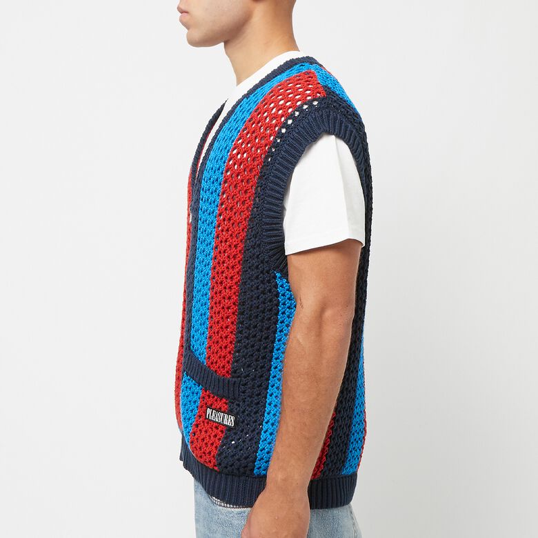 Pleasures Hombre Cardigan Vest multicolor