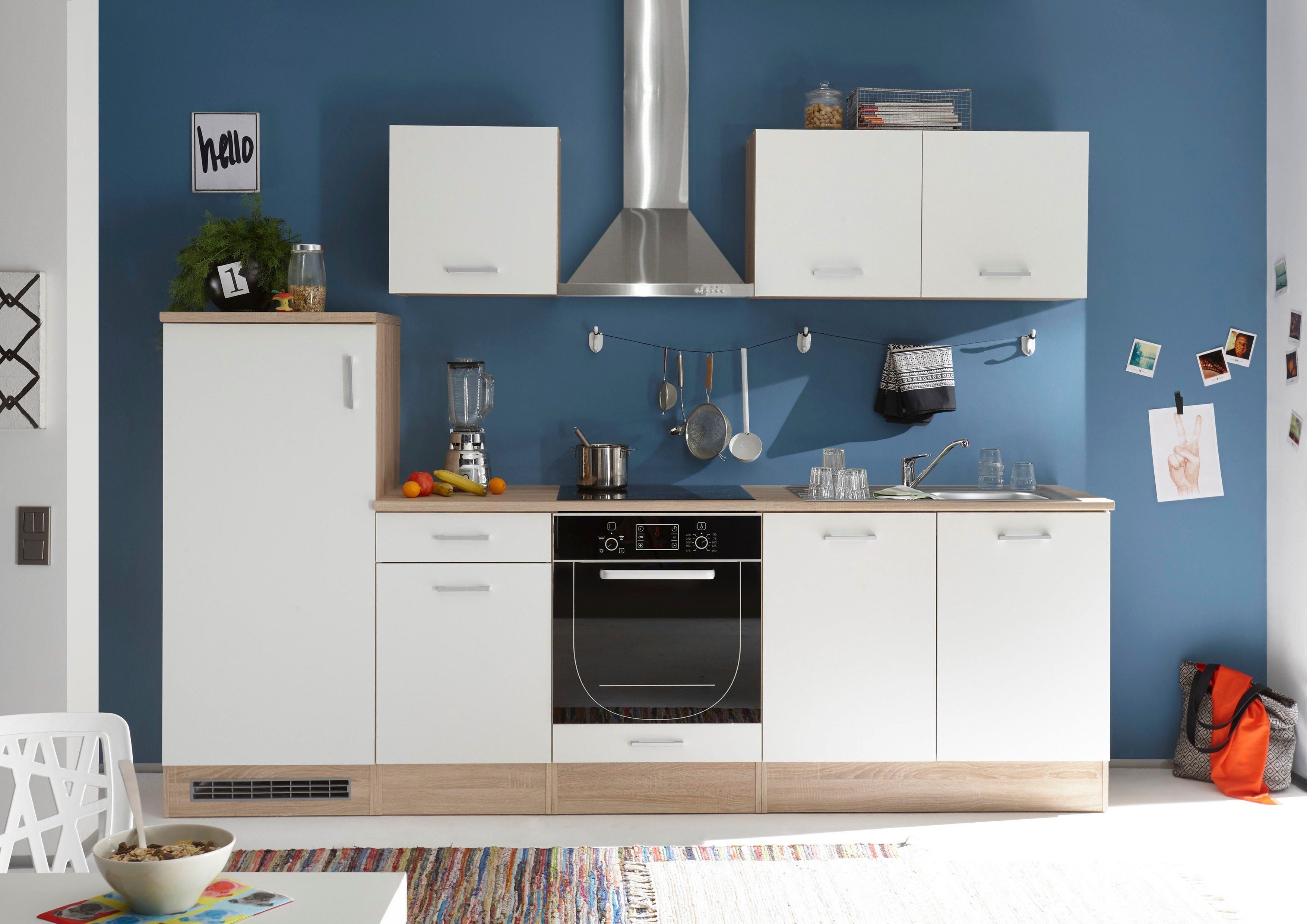BASIC by Balculina Küchenzeile Andy, Breite 270 cm, wahlweise mit E-Geräten