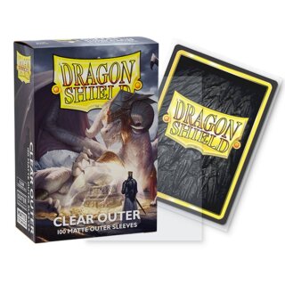 Dragon Shield Standard Size Outer Sleeves - Matte Clear (100)
