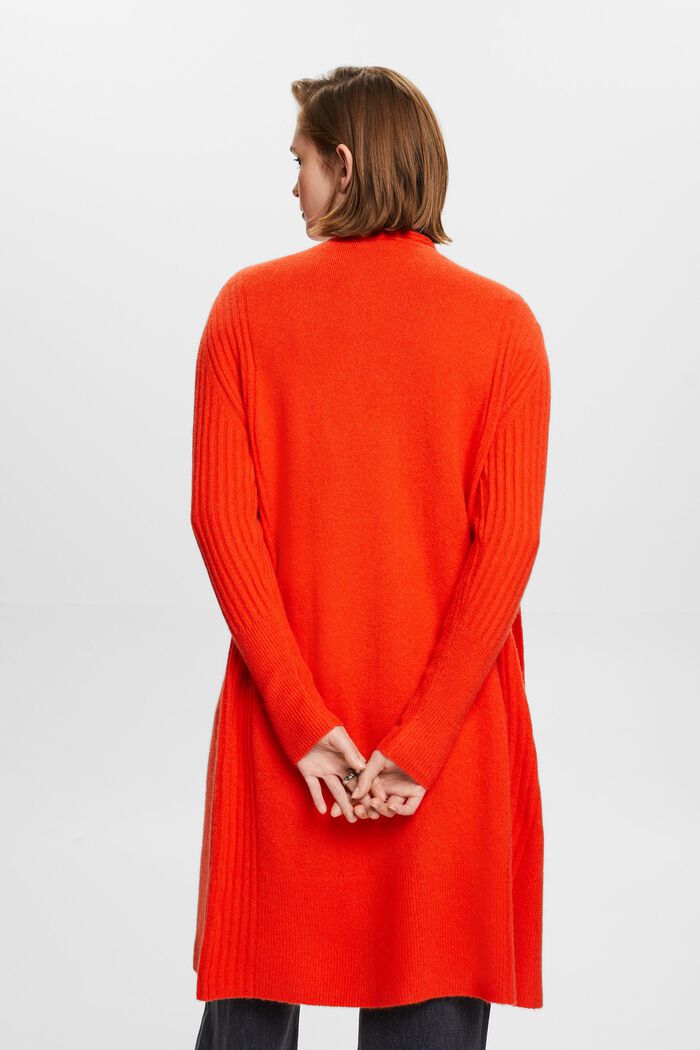 Langer Wollmix-Cardigan
