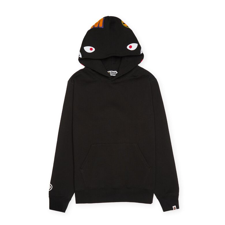 A Bathing Ape Shark Pullover Hoodie black
