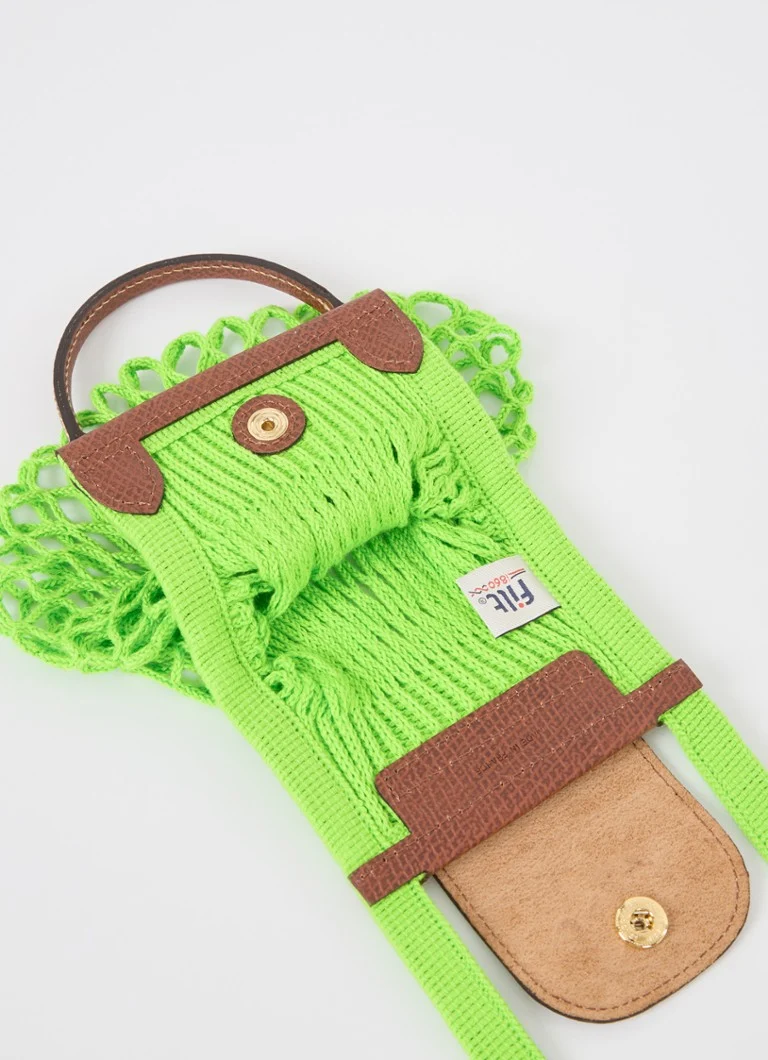 Longchamp Le Pliage Filet olkalaukku XS nahkayksityiskohdilla