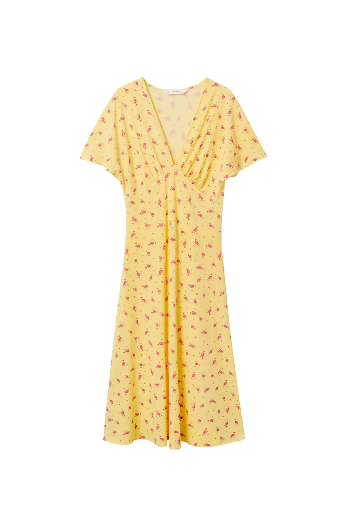 MANGO  Gelbes Damenkleid 27027746