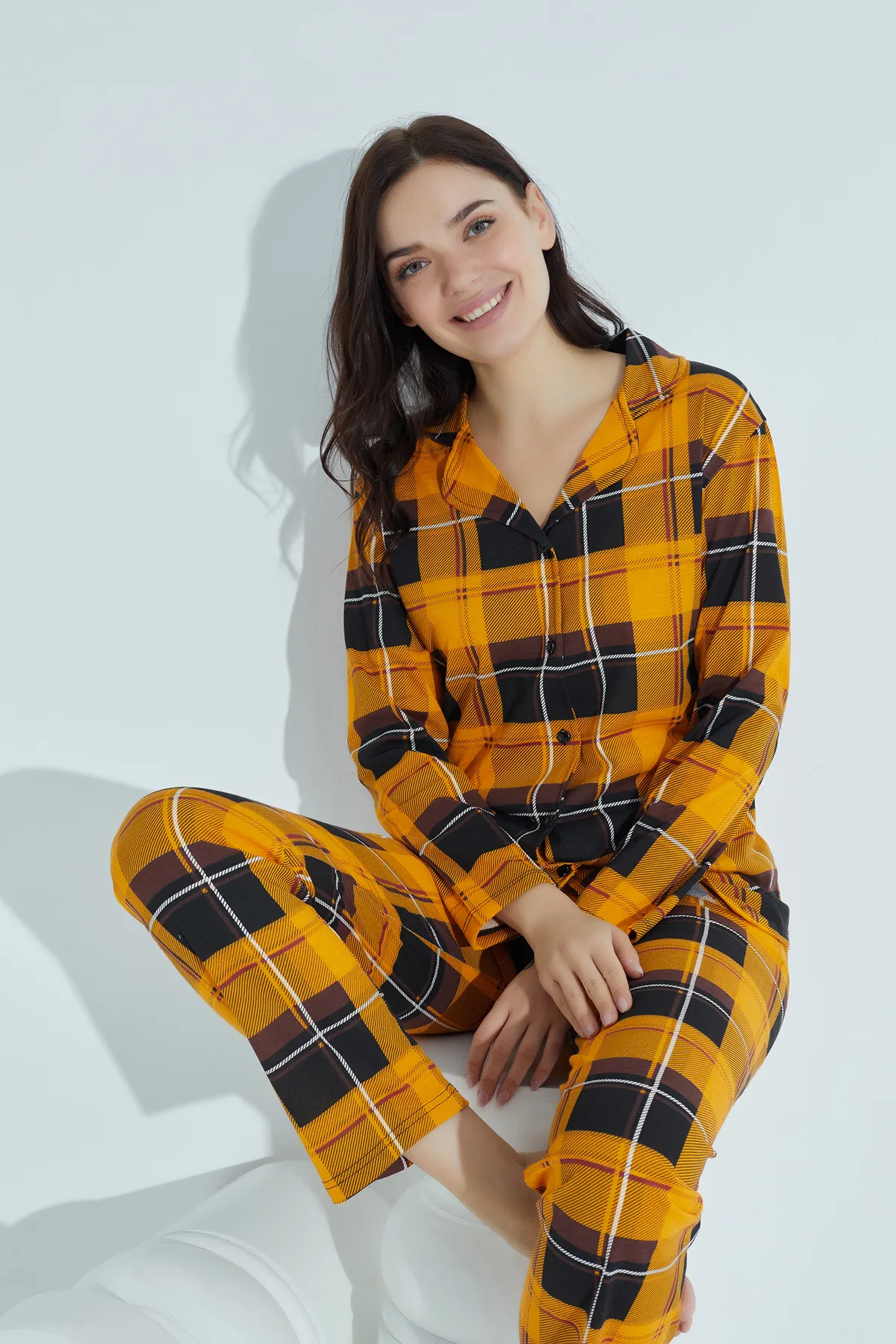 STRAWBERRY  Pyjama-Set aus Baumwolle mit Knöpfen