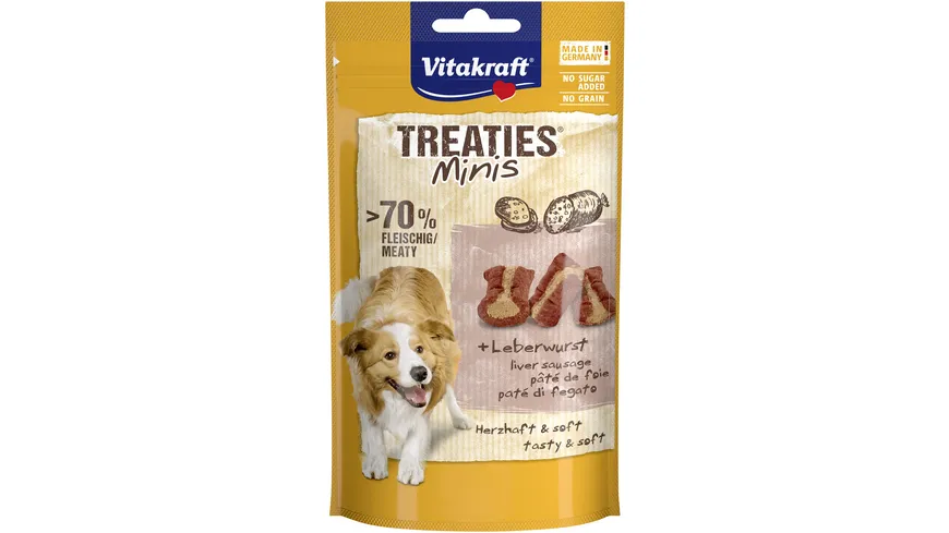 Vitakraft Hundesnack Treaties Minis Leberwurst 48 g
