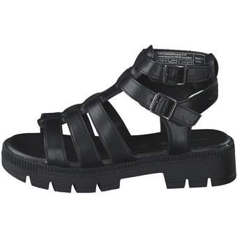 Tom Tailor Sandale in schwarz