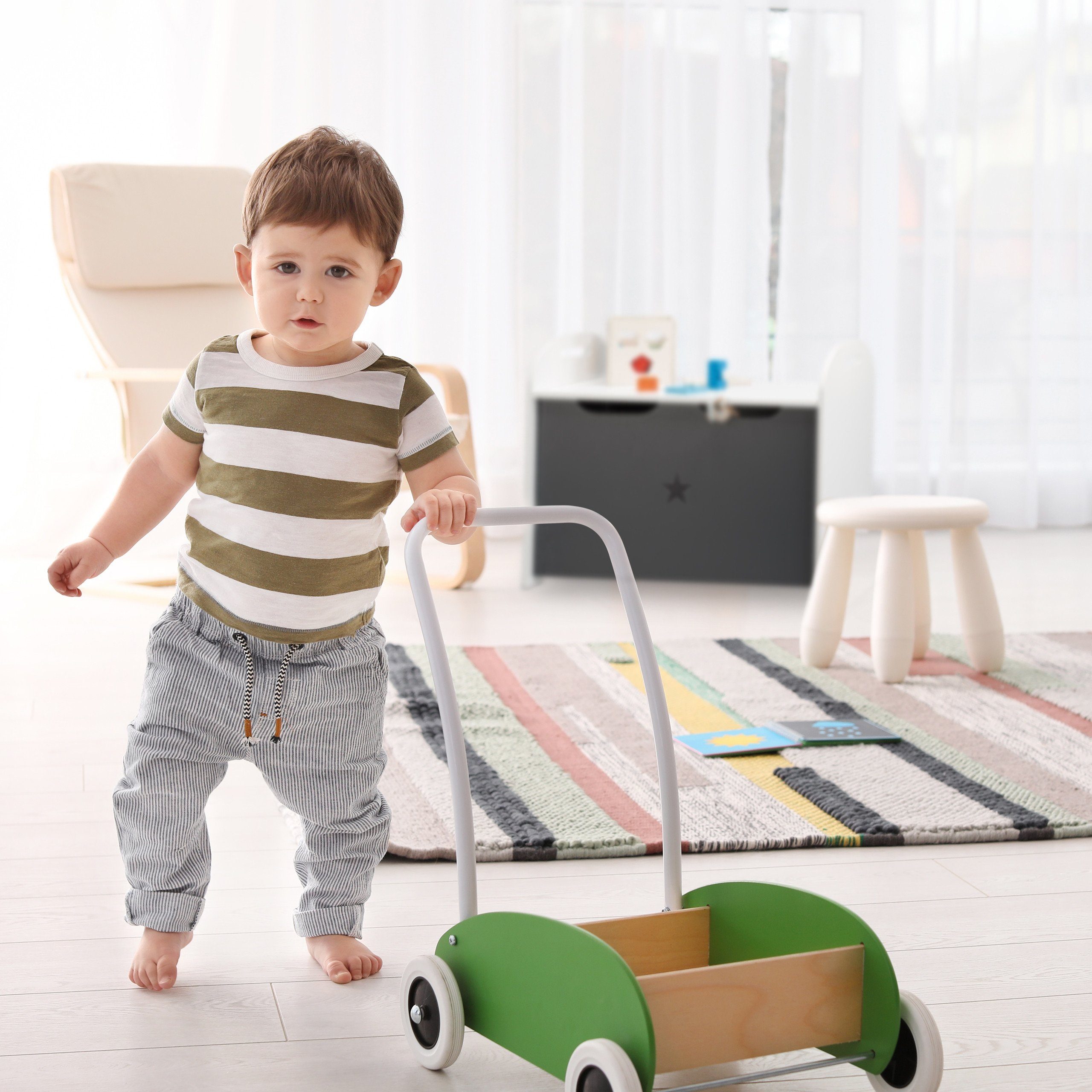 relaxdays Spielzeugtruhe Spielzeugtruhe für Kinder