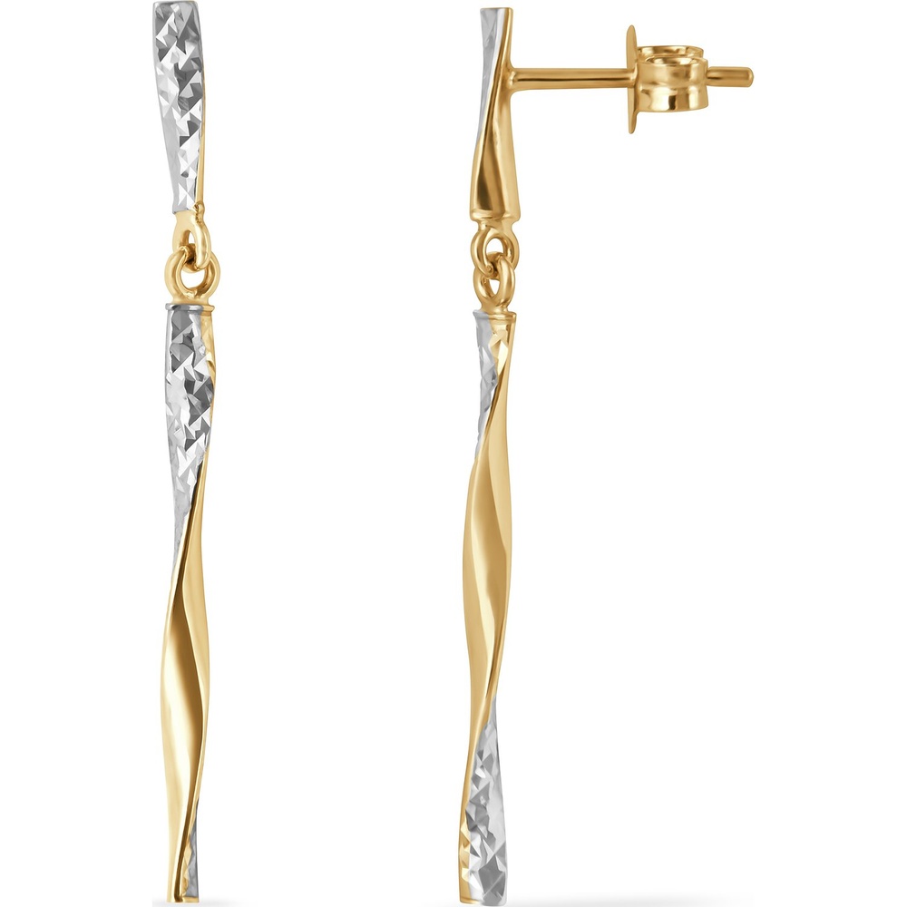 FAVS Boucles d'oreilles à fermoir à poussette 375 Or jaune Boucles d'oreilles