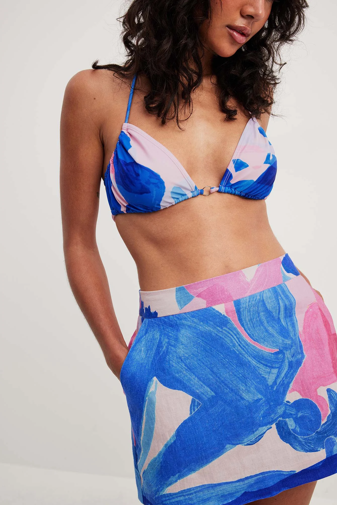 Printed Mini Skirt