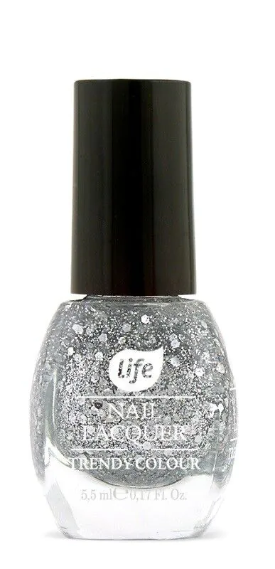 LIFE Trendy Colour Blizgučių Nagų Lakas 5.5g No. 190