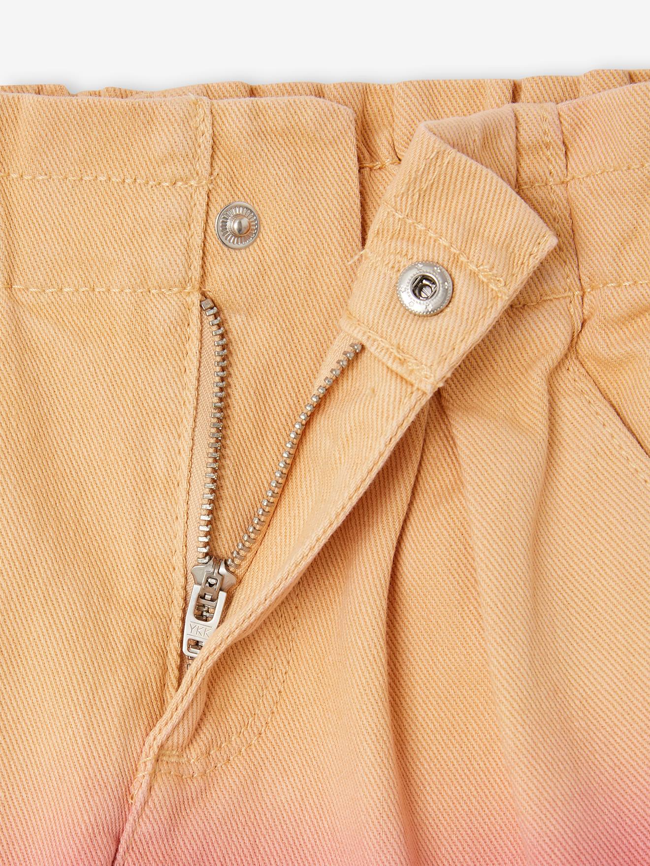 Vertbaudet Mädchen Shorts Dip-Dye - pfirsich