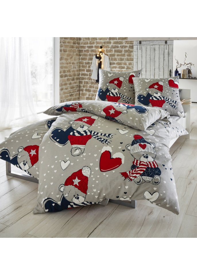 Bettwäsche mit Teddy