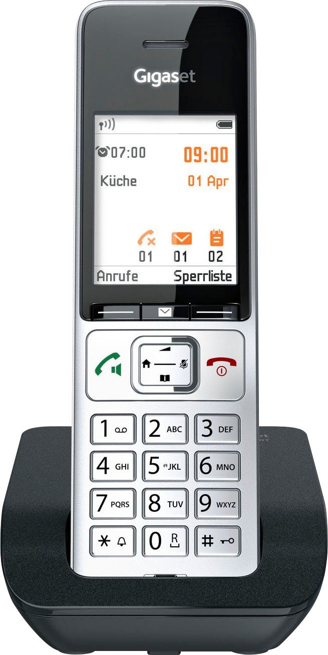 Gigaset COMFORT 500 Schnurloses DECT-Telefon (Mobilteile: 1)