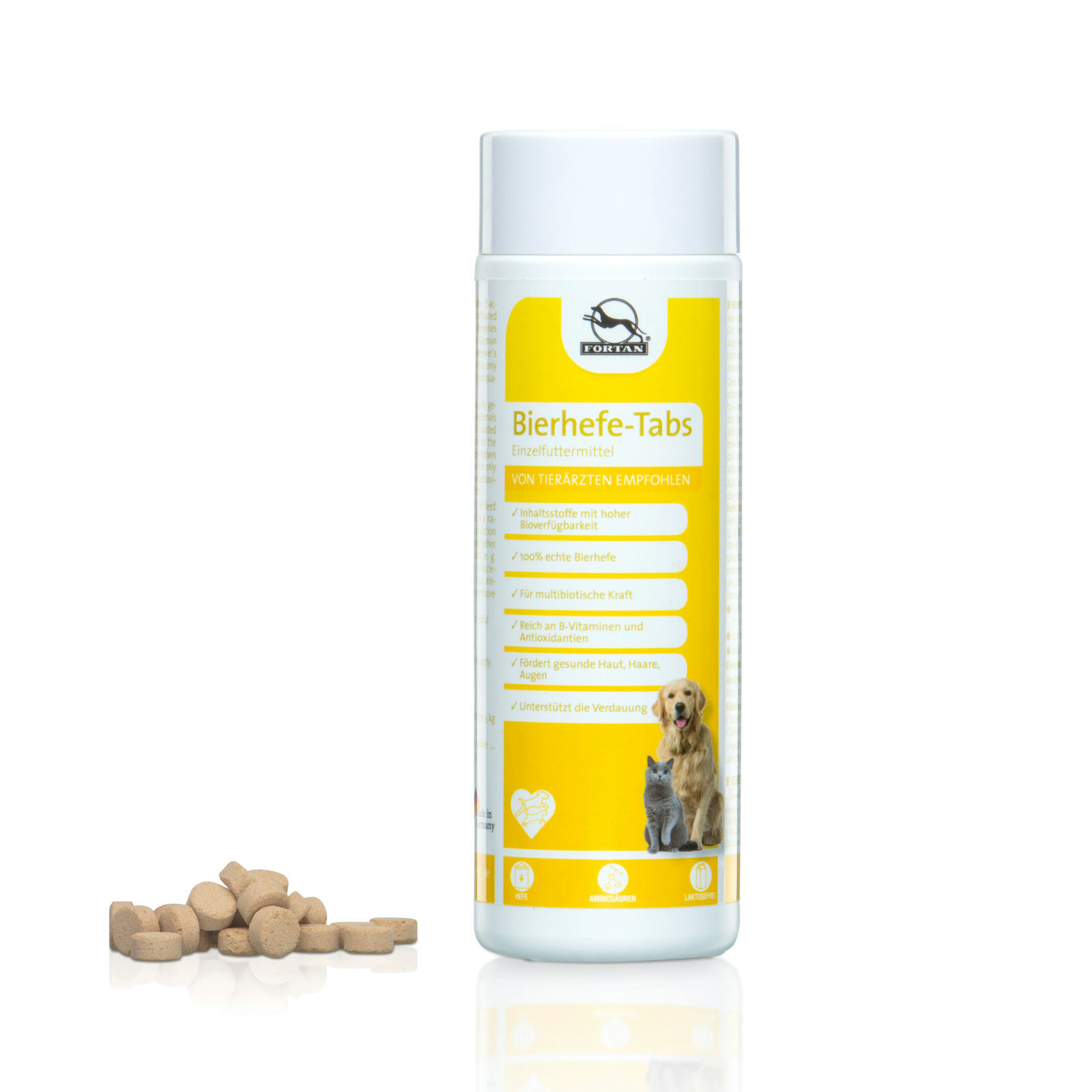 Fortan Ergänzungsfutter & Aufzucht Fortan Bierhefe-Tabs 400 g