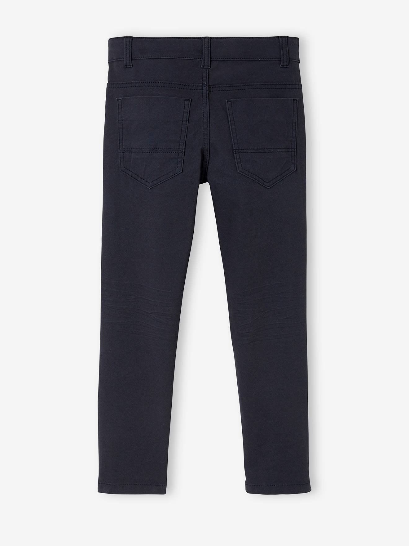 Pantalon droit indestructible garçon kaki fonce