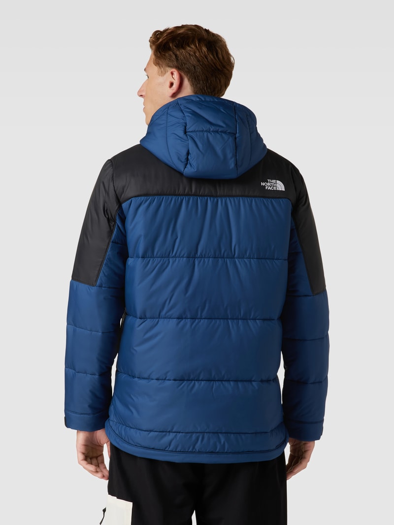 Steppjacke mit Logo-Stitching Modell 'CIRCULAR DIABLO' in marineblau