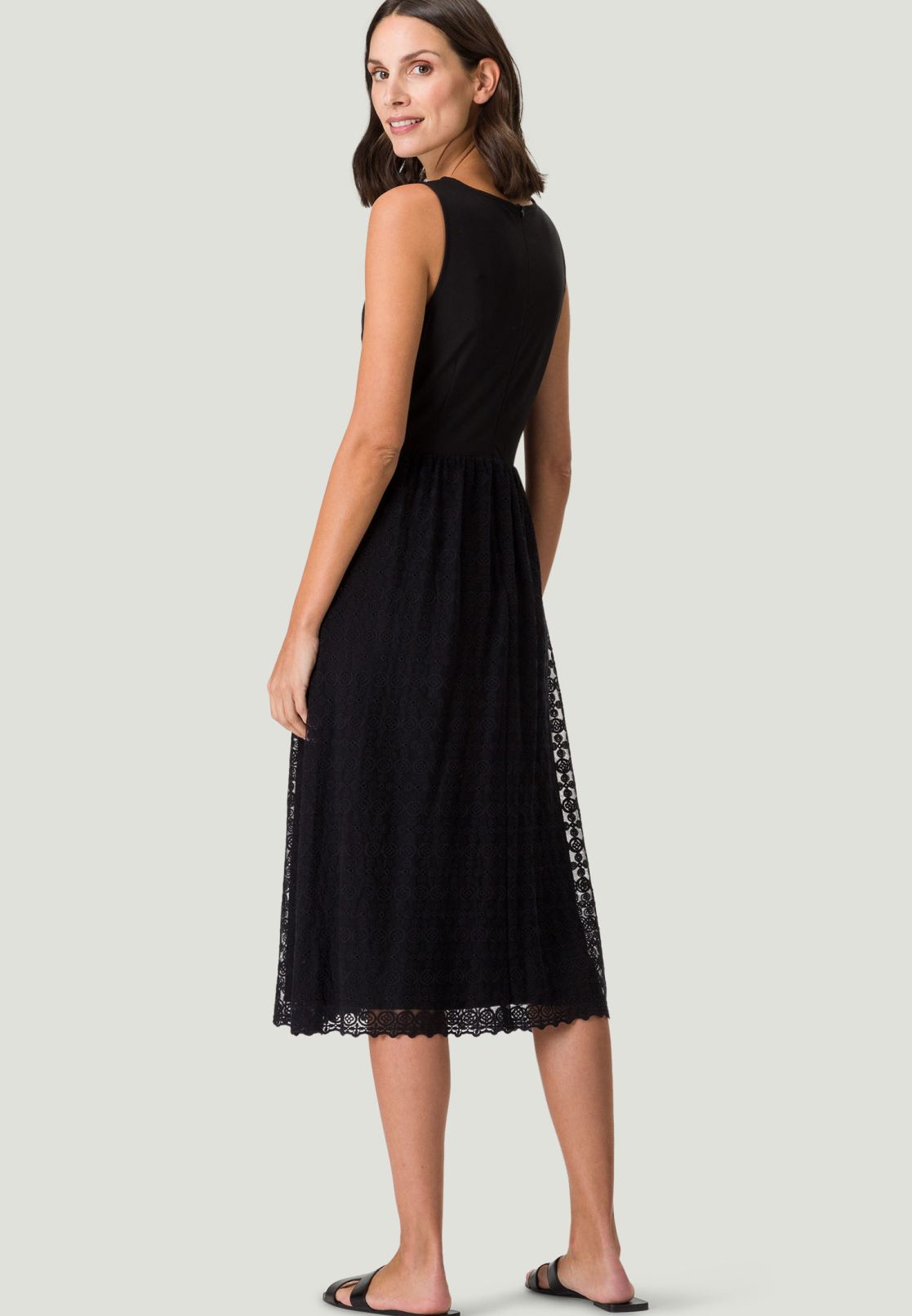 Midikleid mit Spitze