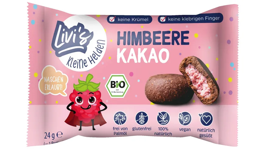 Livi's Kleine Helden Bio Schokolade Himbeere Kakao 24 g