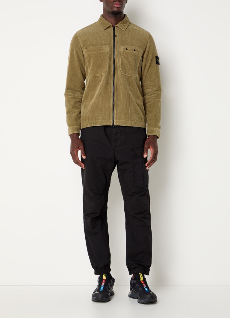 Jachetă Stone Island 81151 din bumbac organic cu buzunare la piept