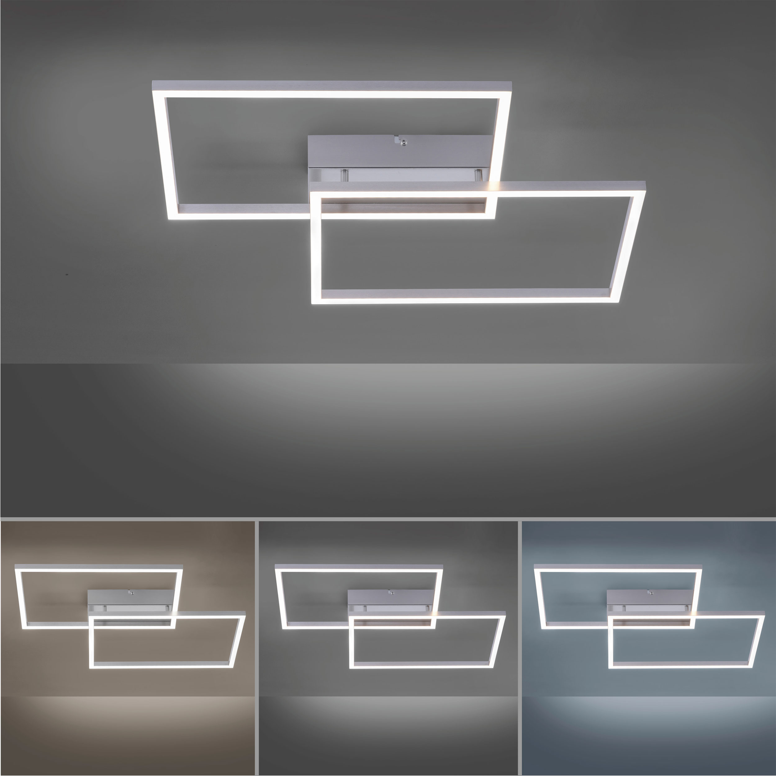 JUST LIGHT.LED-Deckenleuchte 2flg