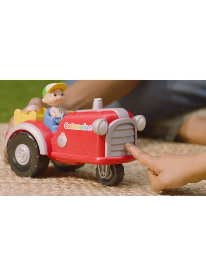 jazwares Cocomelon - Mitsing-Traktor mit JJ Spielfigur Lernspielzeug ab 2 Jahren in rot günstig kaufen onesize