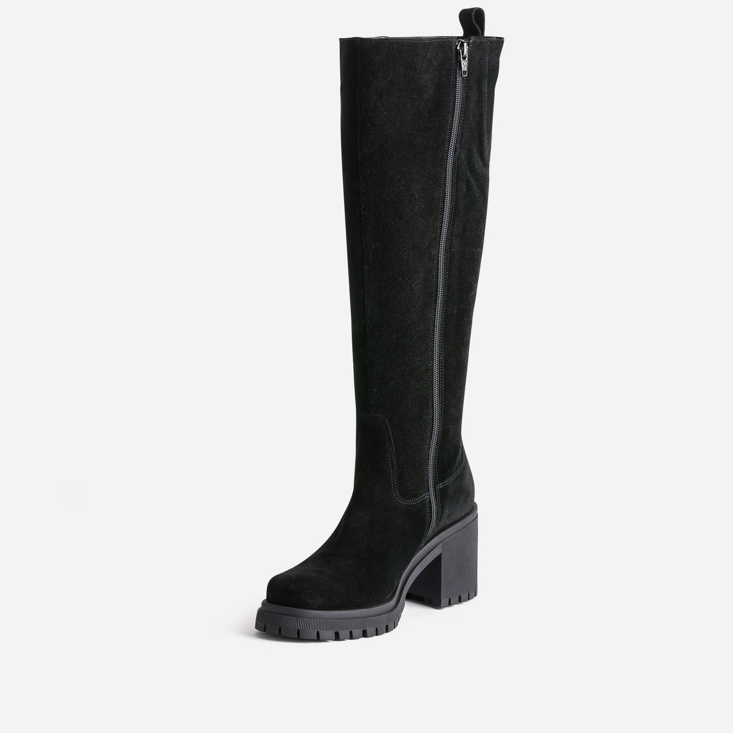 Botte TEXTO noire cuir velours