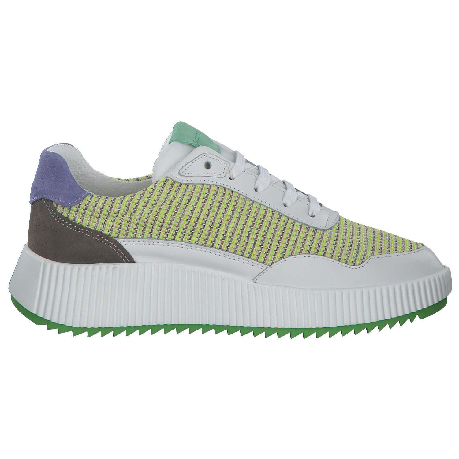 Palado PA 0034, Schnürschuhe, Damen, Weiß/Blau/Grün/Gelb
