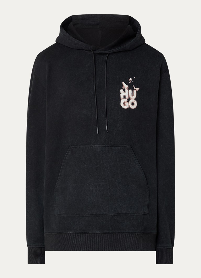 HUGO BOSS Dejandra dukserica s logotipom i printom na leđima