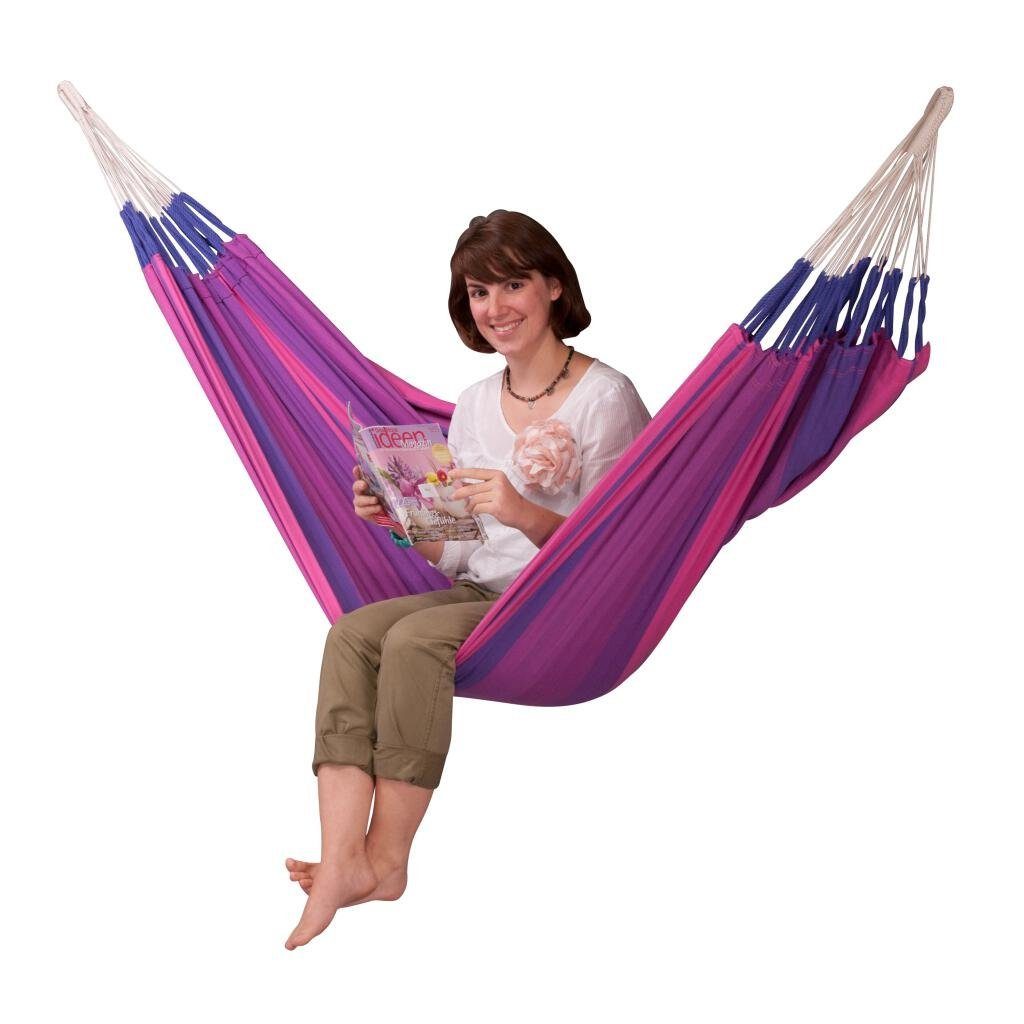 La Siesta Hängematte Orquídea Klassische Einzel-Hängematte aus Baumwolle versch. Farben