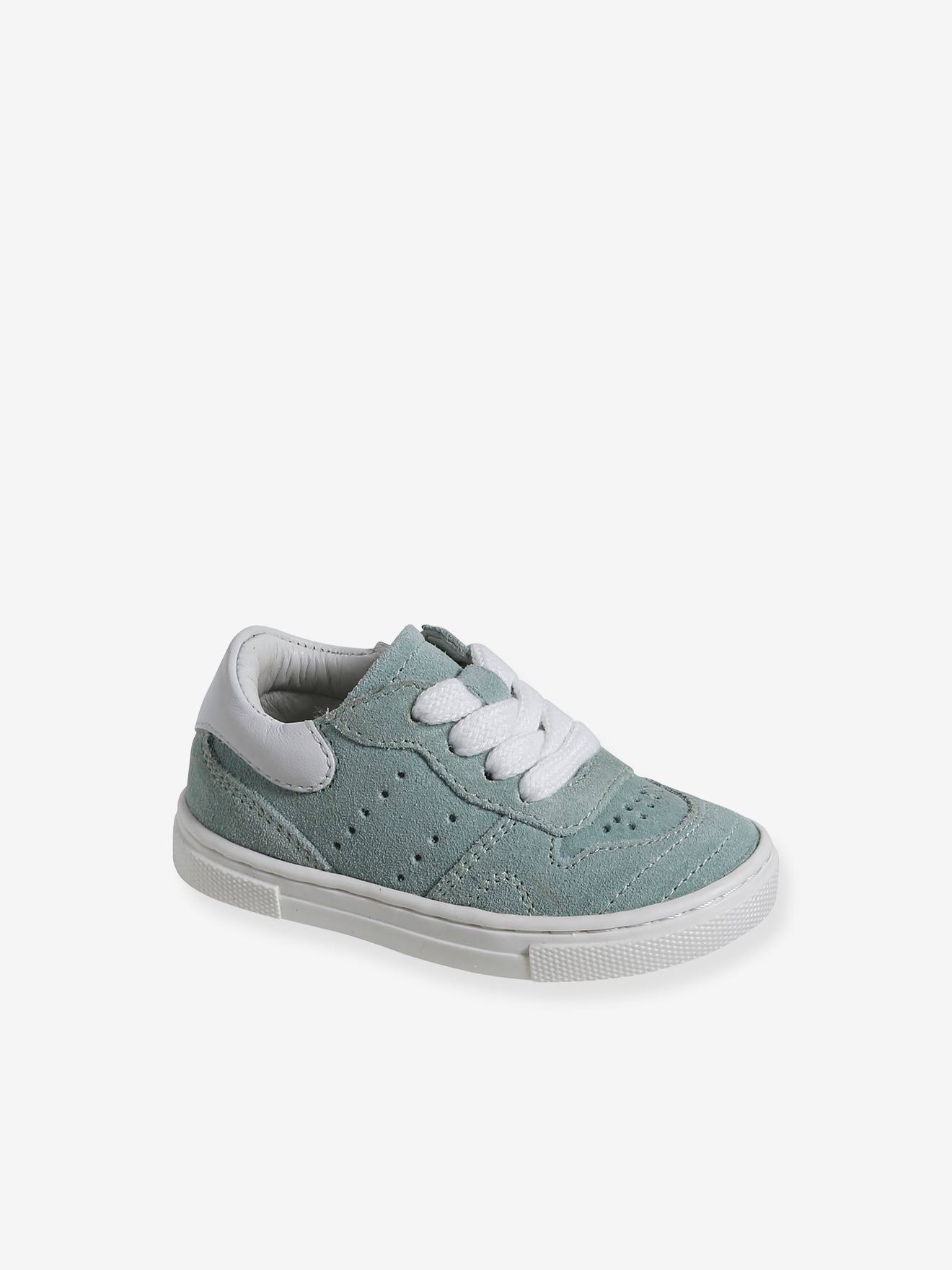 Vertbaudet Baby Sneakers mit Reißverschluss - türkis